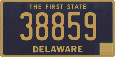 DE license plate 38859