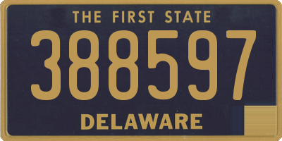 DE license plate 388597