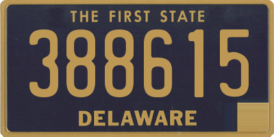 DE license plate 388615