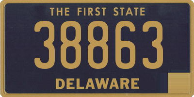 DE license plate 38863