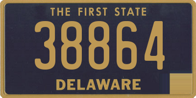 DE license plate 38864