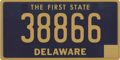 DE license plate 38866