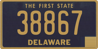 DE license plate 38867