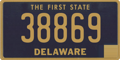 DE license plate 38869