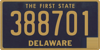 DE license plate 388701