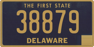 DE license plate 38879