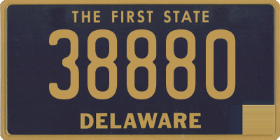 DE license plate 38880