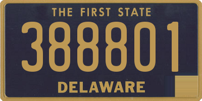 DE license plate 388801