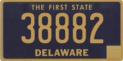 DE license plate 38882