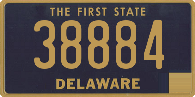 DE license plate 38884