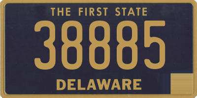 DE license plate 38885