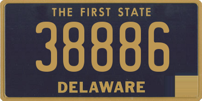 DE license plate 38886
