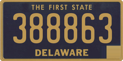 DE license plate 388863