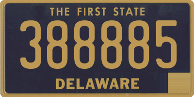 DE license plate 388885