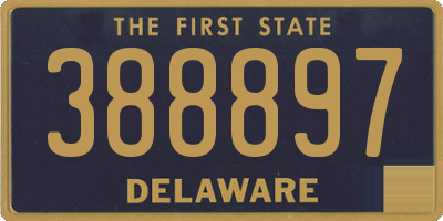 DE license plate 388897