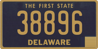 DE license plate 38896