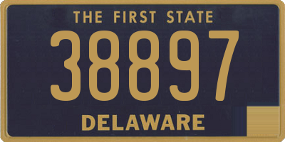 DE license plate 38897