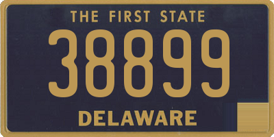 DE license plate 38899