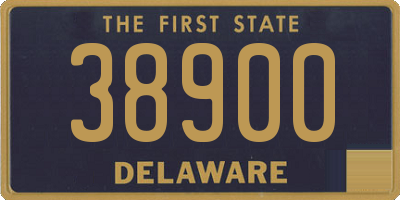DE license plate 38900