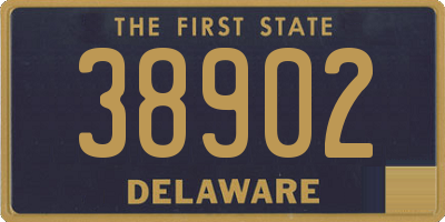 DE license plate 38902