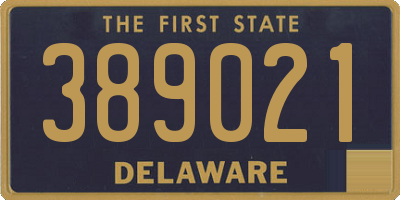 DE license plate 389021