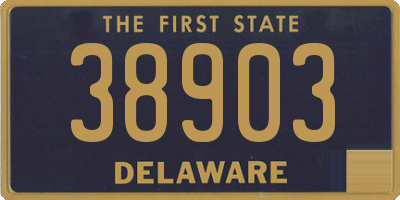 DE license plate 38903