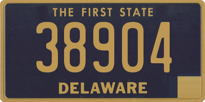 DE license plate 38904