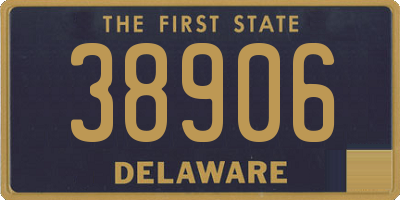 DE license plate 38906