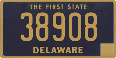 DE license plate 38908