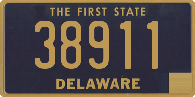 DE license plate 38911