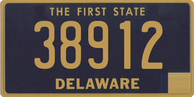 DE license plate 38912
