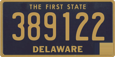 DE license plate 389122