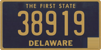 DE license plate 38919