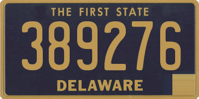 DE license plate 389276