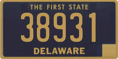 DE license plate 38931