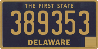 DE license plate 389353