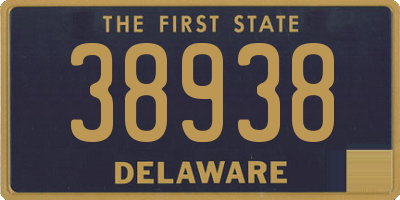 DE license plate 38938