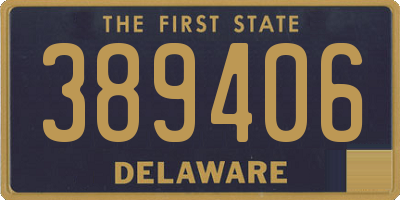 DE license plate 389406