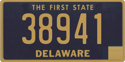 DE license plate 38941