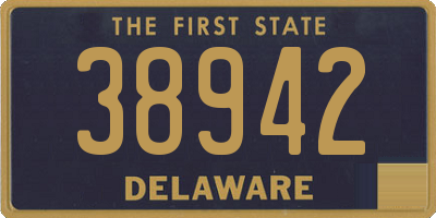 DE license plate 38942