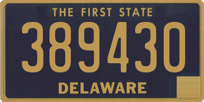 DE license plate 389430