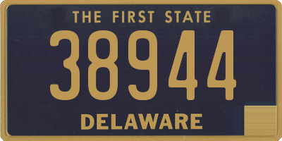 DE license plate 38944