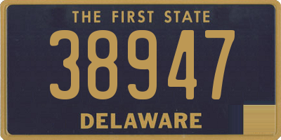 DE license plate 38947