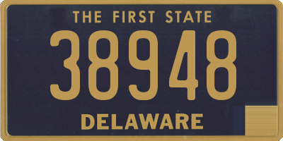 DE license plate 38948
