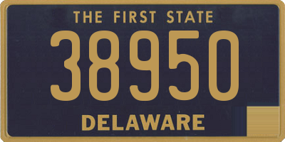 DE license plate 38950