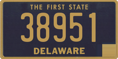 DE license plate 38951