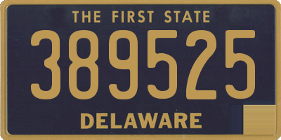 DE license plate 389525