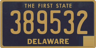 DE license plate 389532
