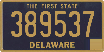 DE license plate 389537