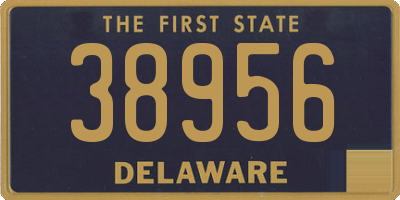 DE license plate 38956
